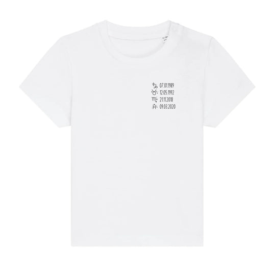 Sternzeichen - Bio Baby Shirt *personalisierbar*
