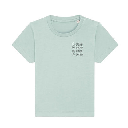 Sternzeichen - Bio Baby Shirt *personalisierbar* Baby Creator T-Shirt ST ST NEU Caribbean-Blue