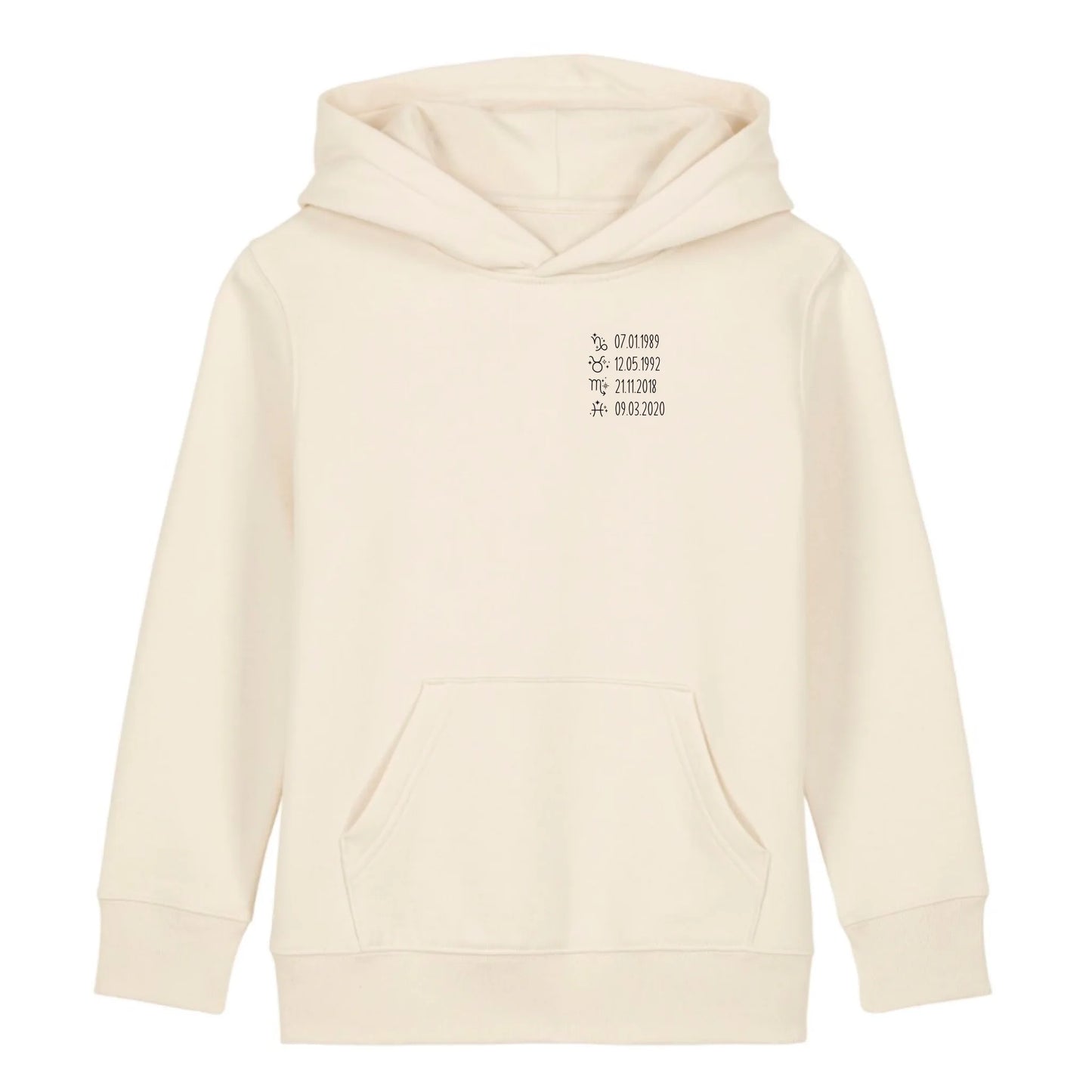 Sternzeichen - Bio Kinder Hoodie *personalisierbar*