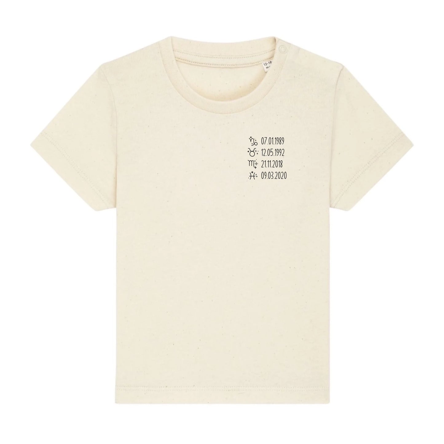 Sternzeichen - Bio Baby Shirt *personalisierbar* Baby Creator T-Shirt ST ST NEU Natural-Raw