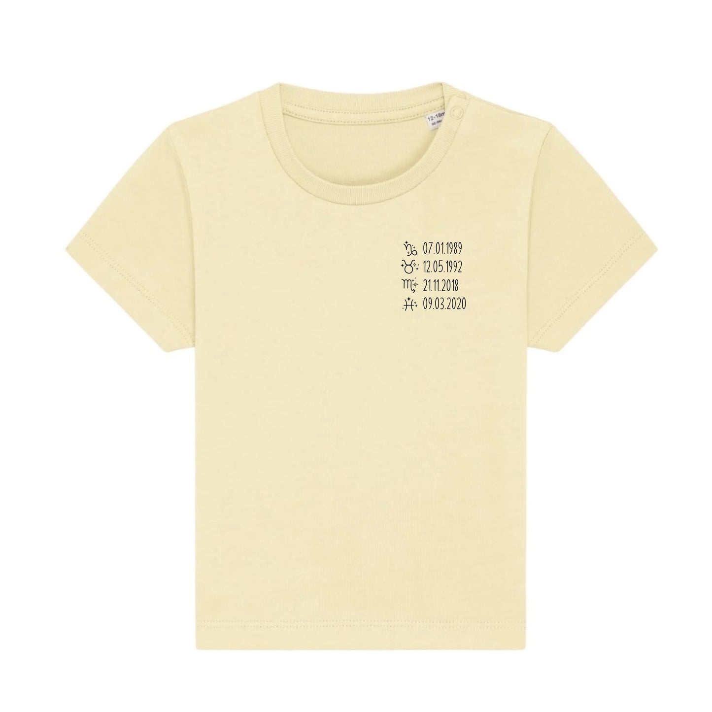 Sternzeichen - Bio Baby Shirt *personalisierbar*
