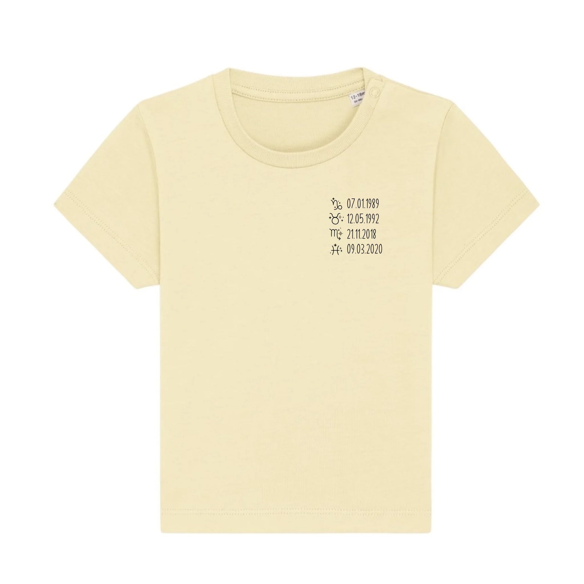 Sternzeichen - Bio Baby Shirt *personalisierbar*