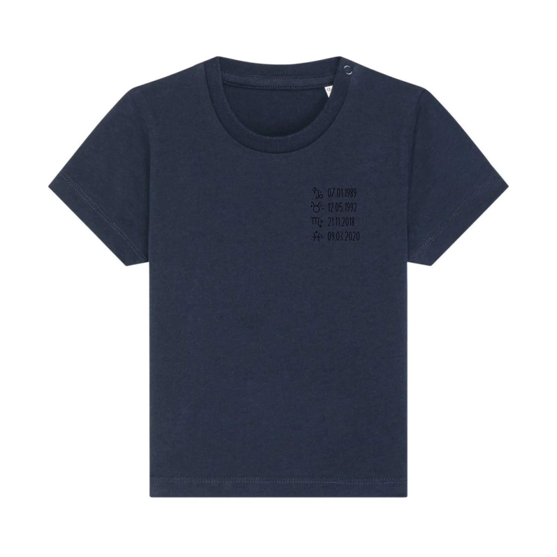 Sternzeichen - Bio Baby Shirt *personalisierbar* Baby Creator T-Shirt ST ST NEU French-Navy