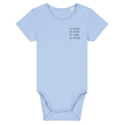 Sternzeichen - Bio Baby Body *personalisierbar* Baby Body ST ST Blue-Soul