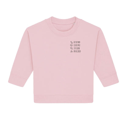Sternzeichen - Bio Baby Sweatshirt *personalisierbar*