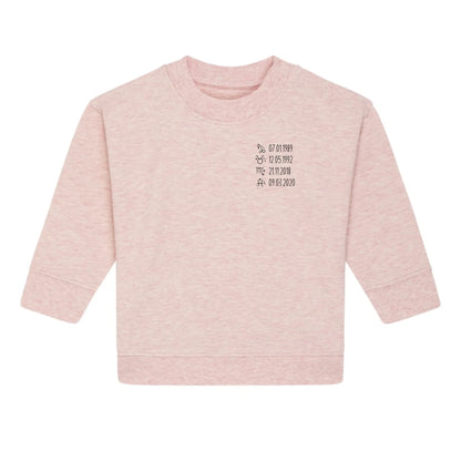 Sternzeichen - Bio Baby Sweatshirt *personalisierbar*