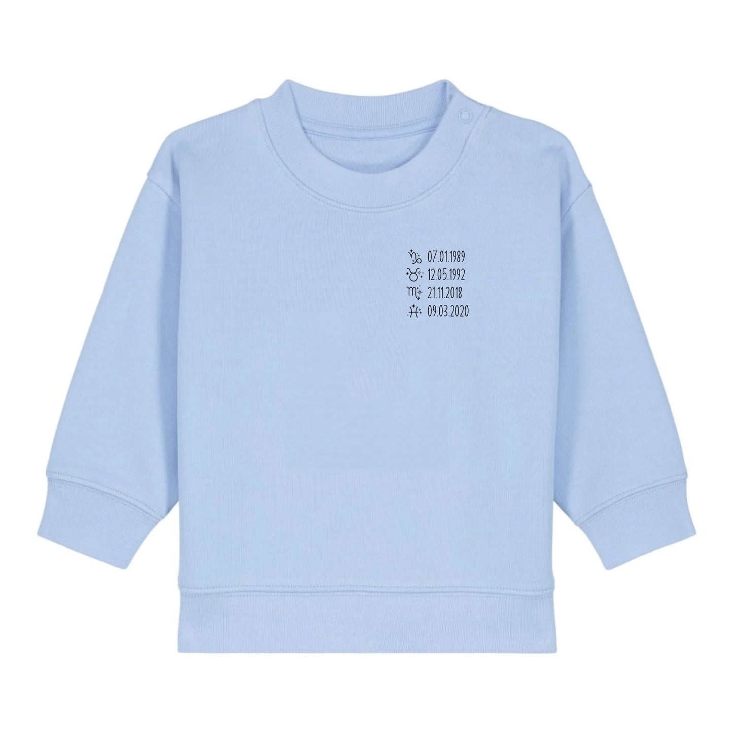 Sternzeichen - Bio Baby Sweatshirt *personalisierbar*