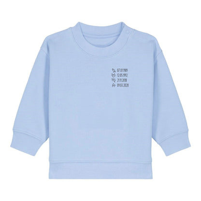 Sternzeichen - Bio Baby Sweatshirt *personalisierbar*