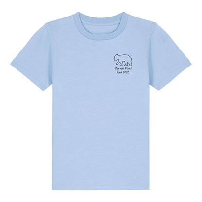 Bären Kind klein - Bio Kinder Shirt *personalisierbar* Mini Creator Shirt 2.0 ST ST Blue-Soul