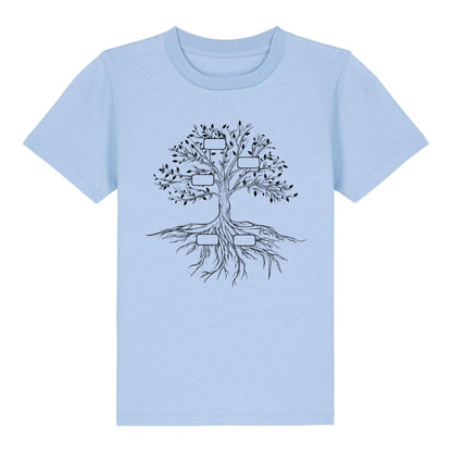 Family Tree - Bio Kinder Shirt *personalisierbar* Mini Creator Shirt 2.0 ST ST Blue-Soul