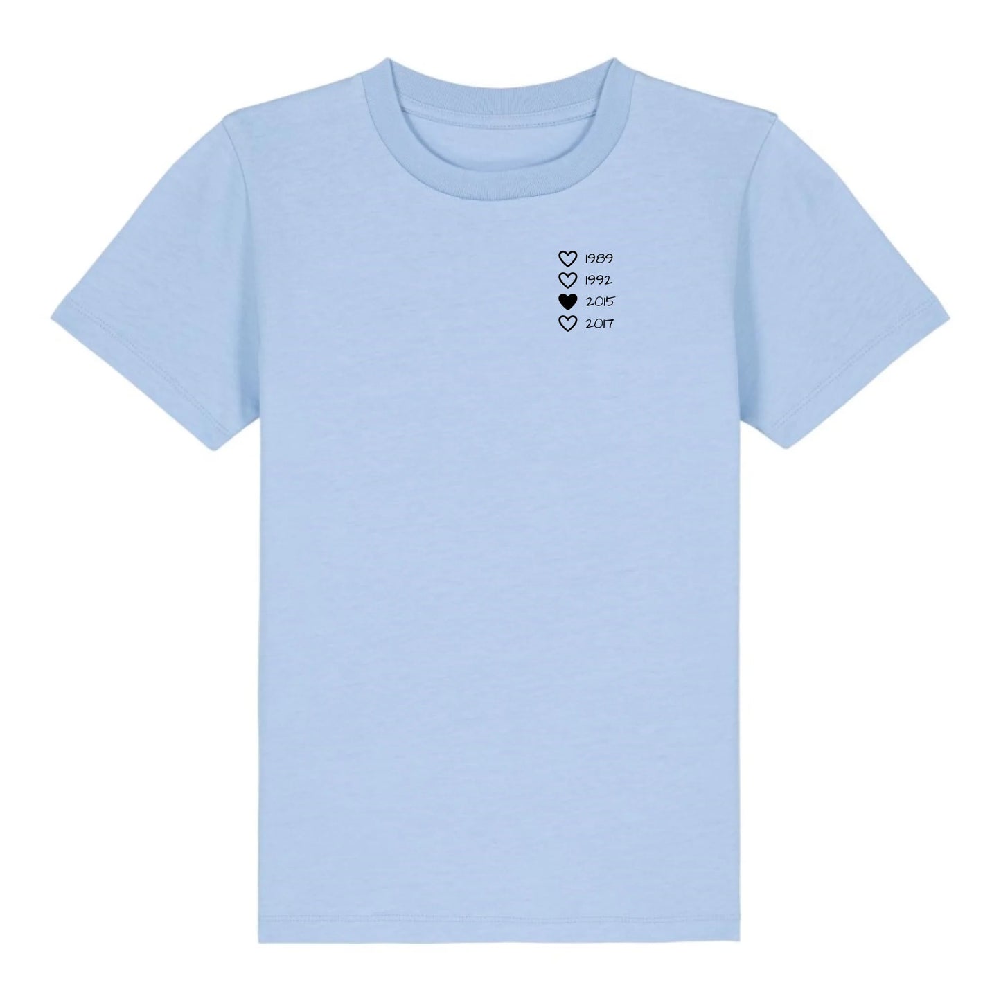 Family Hearts - Bio Kinder Shirt *personalisierbar* Mini Creator Shirt 2.0 ST ST Blue-Soul