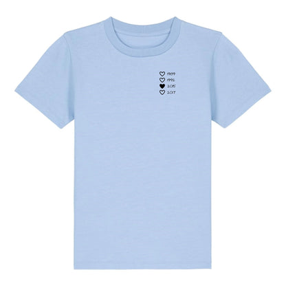 Family Hearts - Bio Kinder Shirt *personalisierbar* Mini Creator Shirt 2.0 ST ST Blue-Soul