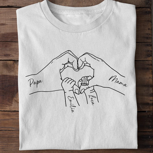 Family Love - Bio Herren Shirt *personalisierbar*