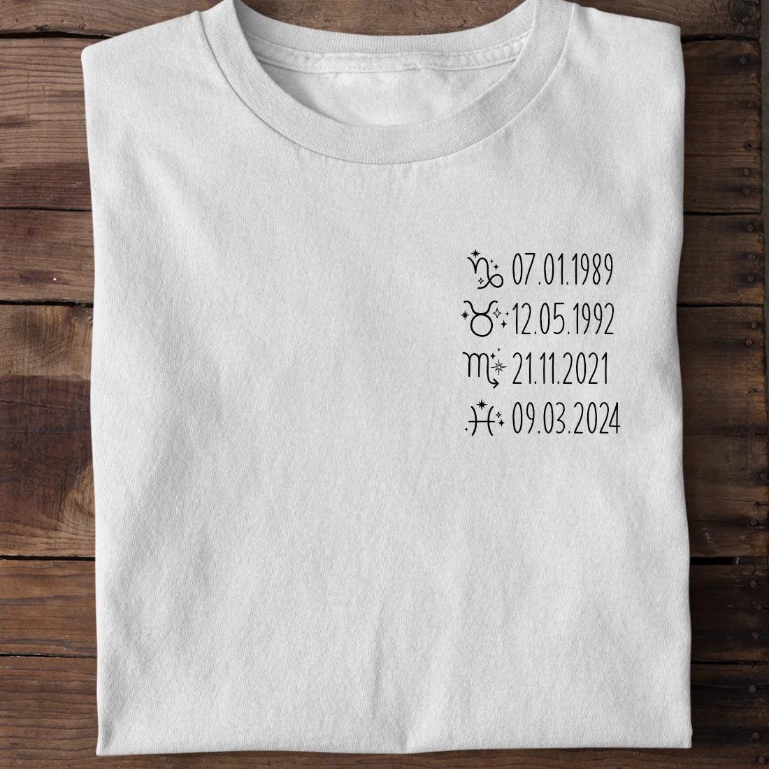 Sternzeichen - Bio Herren Shirt *personalisierbar*