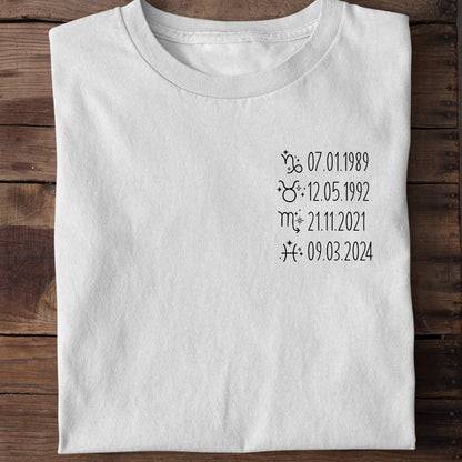 Sternzeichen - Bio Herren Shirt *personalisierbar*