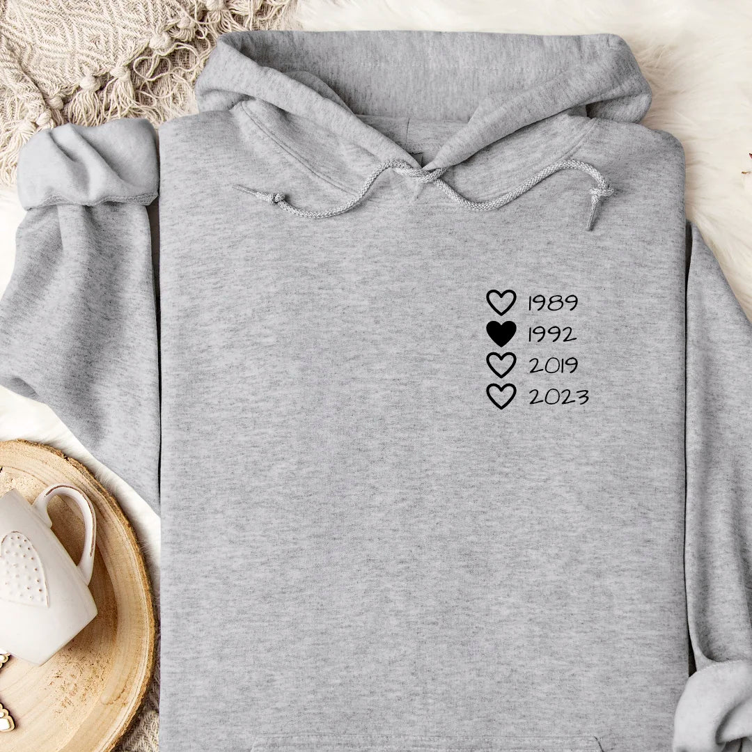 Family Hearts - Bio Unisex Hoodie *personalisierbar*