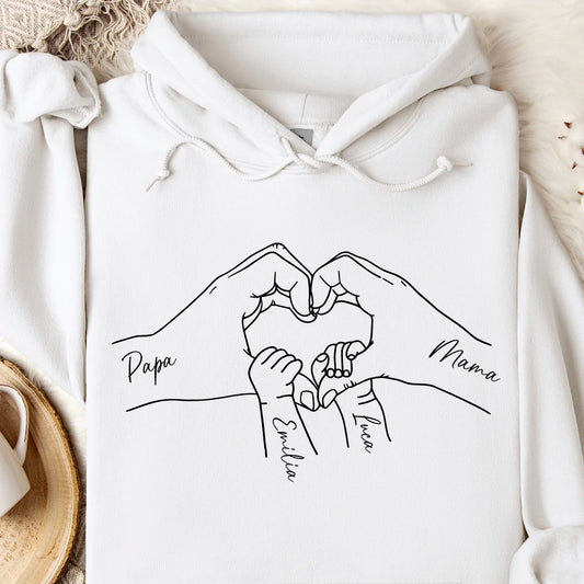 Family Love - Bio Unisex Hoodie *personalisierbar*