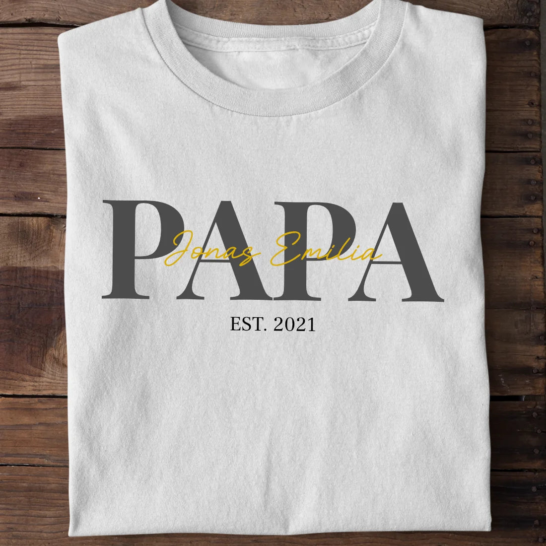 PAPA + Kids  - Bio Herren Shirt *personalisierbar*