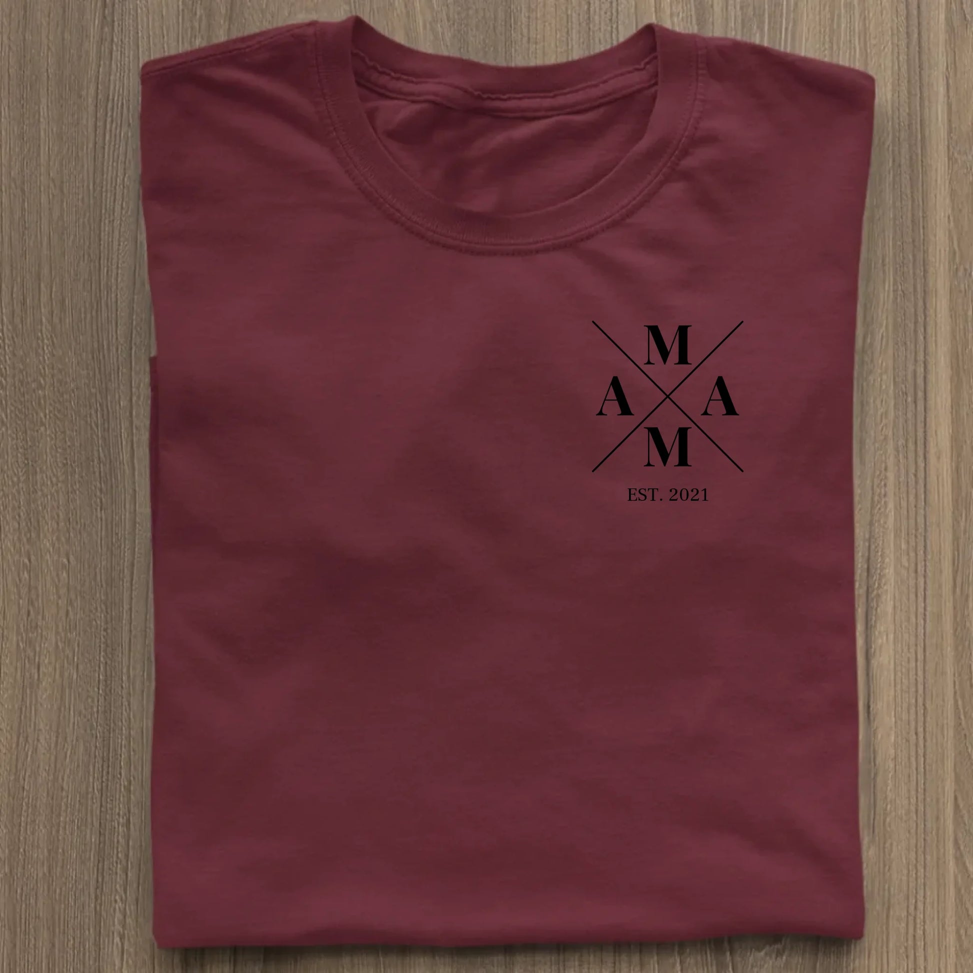 Mama Minimal - Bio Damen Shirt *personalisierbar* Stella Muser Shirt ST ST Burgundy