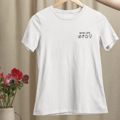 Mom Life Symbole - Bio Damen Shirt *personalisierbar*