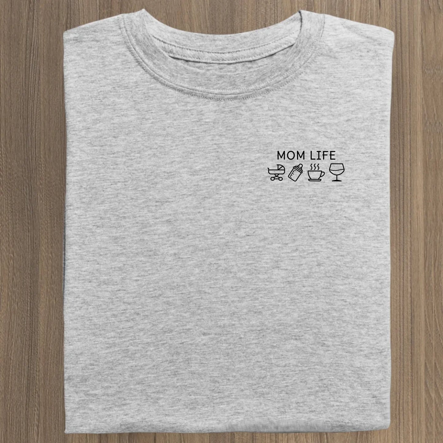 Mom Life Symbole - Bio Damen Shirt *personalisierbar* Stella Muser Shirt ST ST Heather-Grey