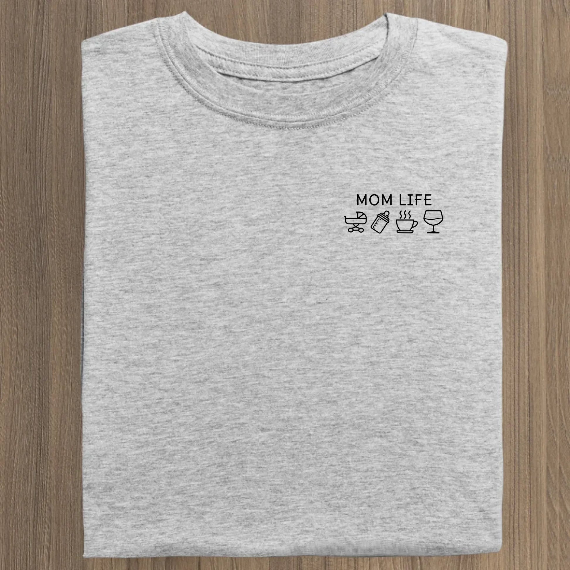 Mom Life Symbole - Bio Damen Shirt *personalisierbar* Stella Muser Shirt ST ST Heather-Grey