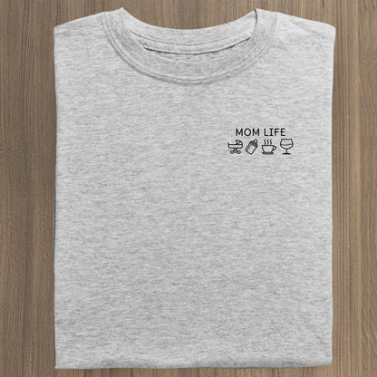 Mom Life Symbole - Bio Damen Shirt *personalisierbar* Stella Muser Shirt ST ST Heather-Grey