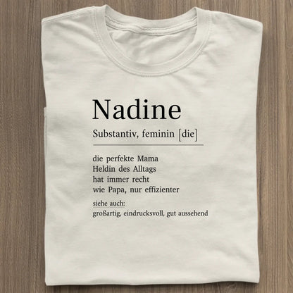 Mama Definition - Bio Damen Shirt *personalisierbar* Stella Muser Shirt ST ST Natural-Raw