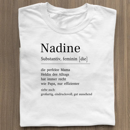 Mama Definition - Bio Damen Shirt *personalisierbar* Stella Muser Shirt ST ST White