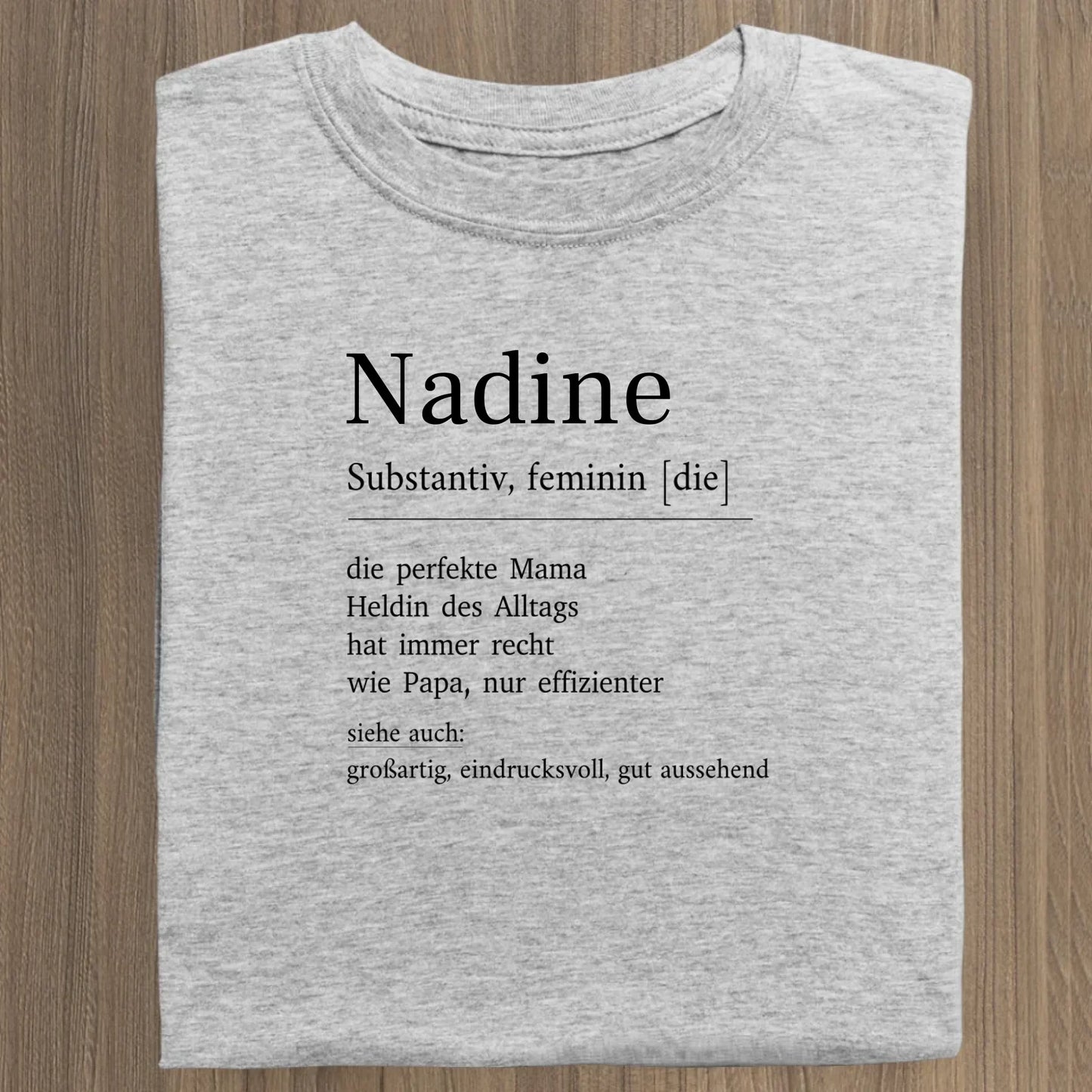 Mama Definition - Bio Damen Shirt *personalisierbar* Stella Muser Shirt ST ST Heather-Grey
