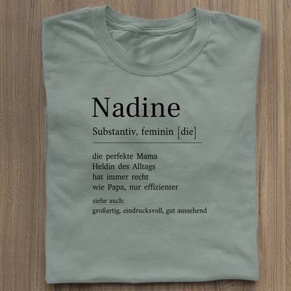 Mama Definition - Bio Damen Shirt *personalisierbar* Stella Muser Shirt ST ST Green Bay