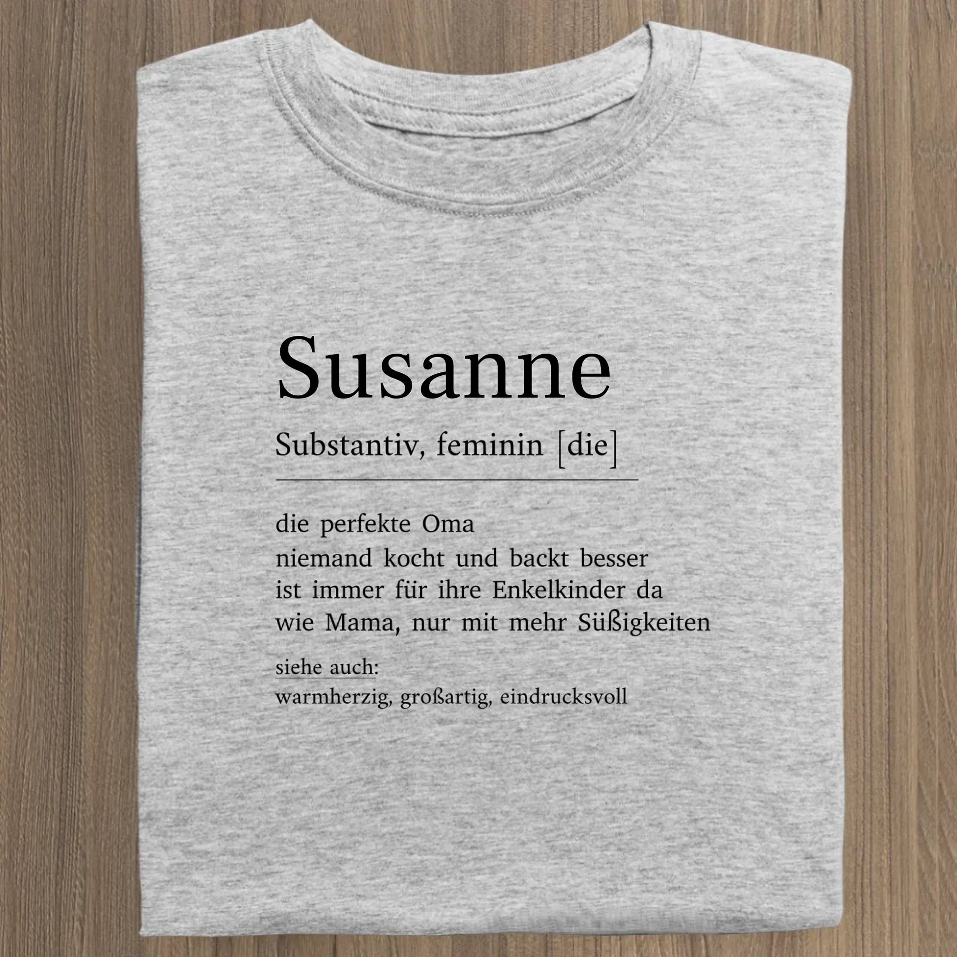 Oma Definition - Bio Damen Shirt *personalisierbar* Stella Muser Shirt ST ST Heather-Grey