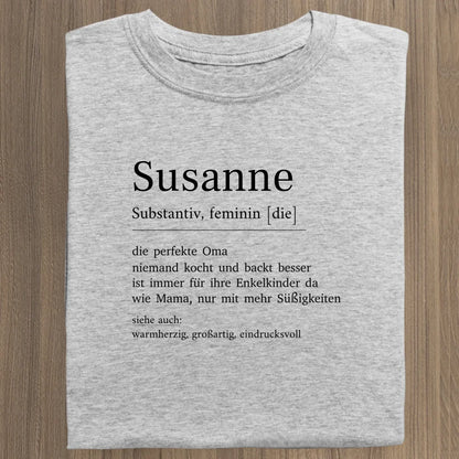 Oma Definition - Bio Damen Shirt *personalisierbar* Stella Muser Shirt ST ST Heather-Grey