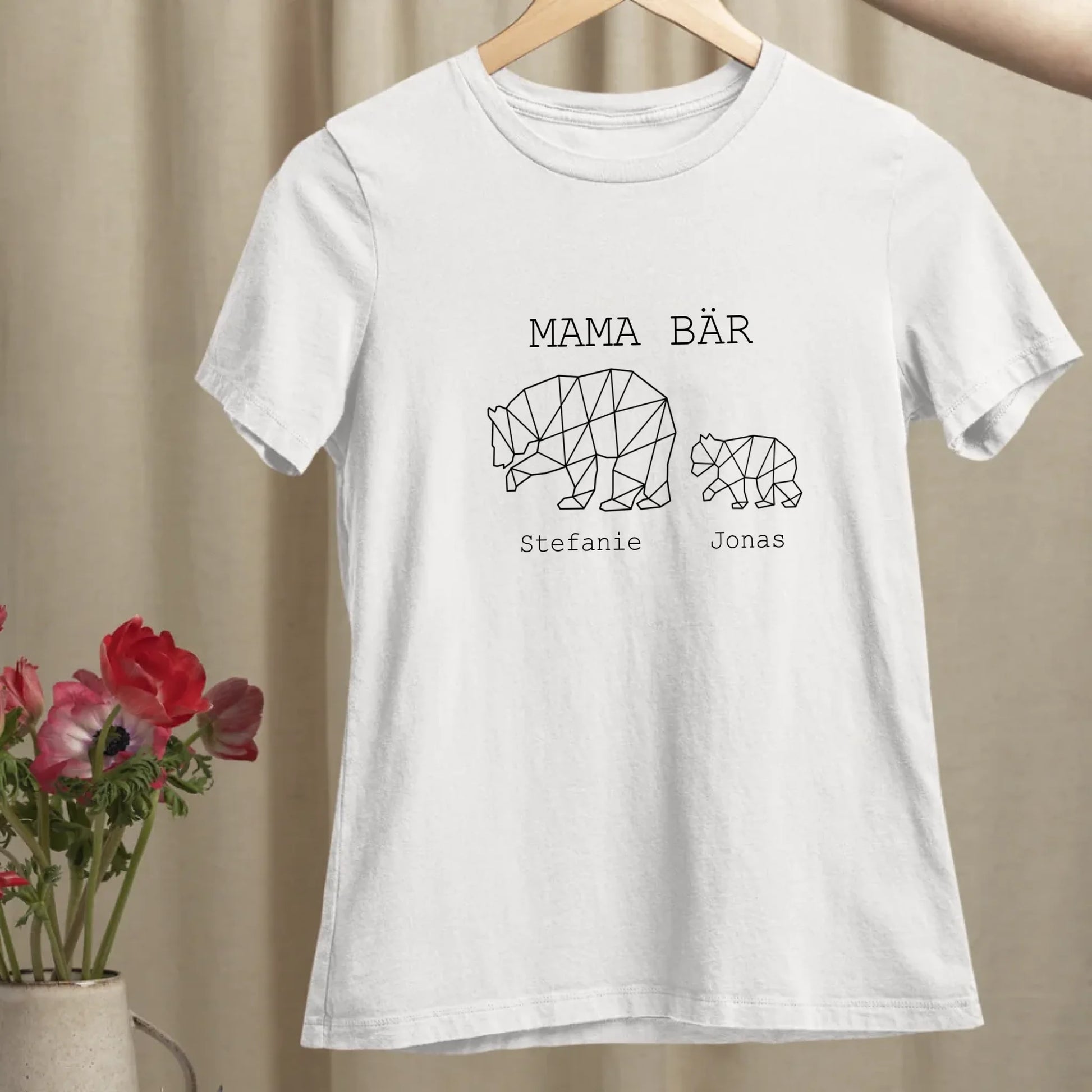 Mama Bär - Bio Damen Shirt *personalisierbar (1-4 Kinder mit Namen)*