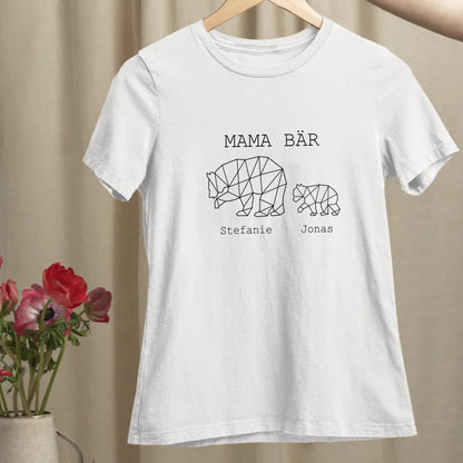 Mama Bär - Bio Damen Shirt *personalisierbar (1-4 Kinder mit Namen)*