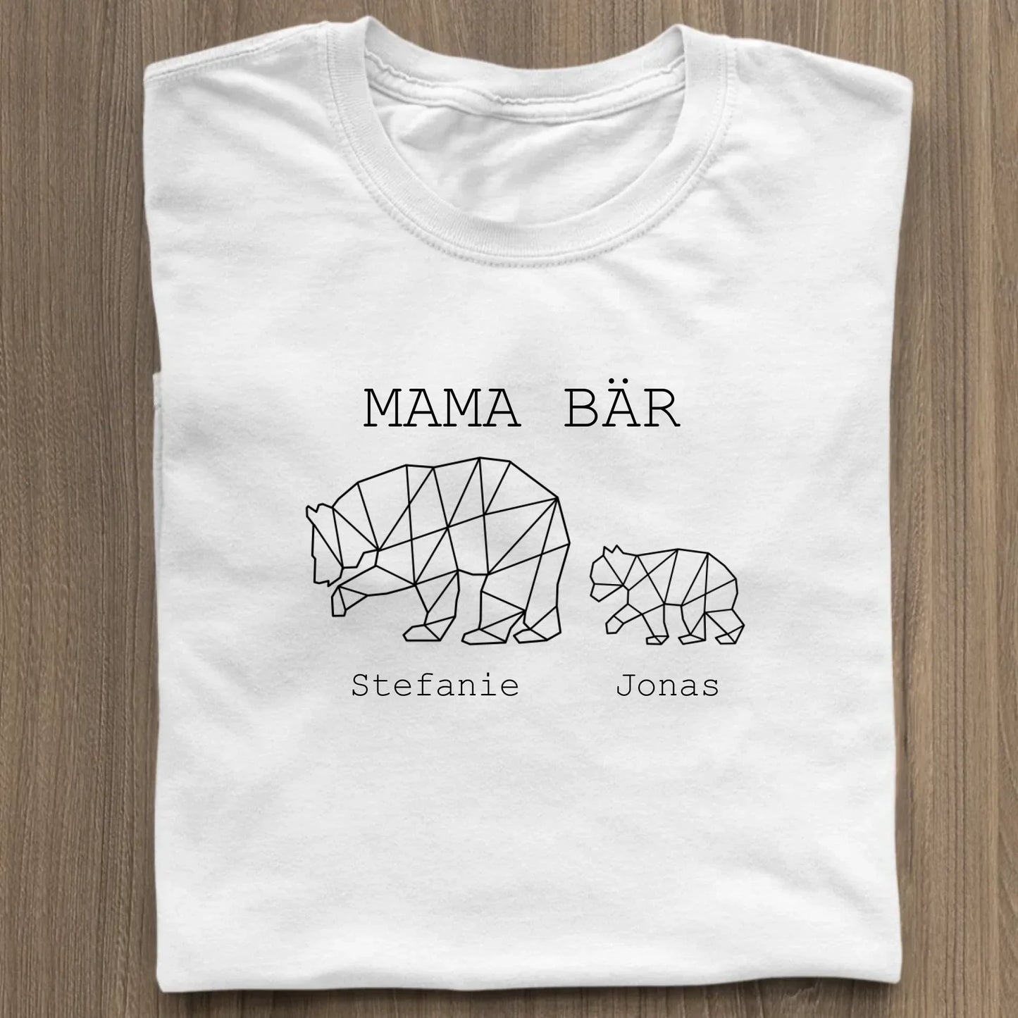 Mama Bär - Bio Damen Shirt *personalisierbar (1-4 Kinder mit Namen)* Stella Muser Shirt ST ST White
