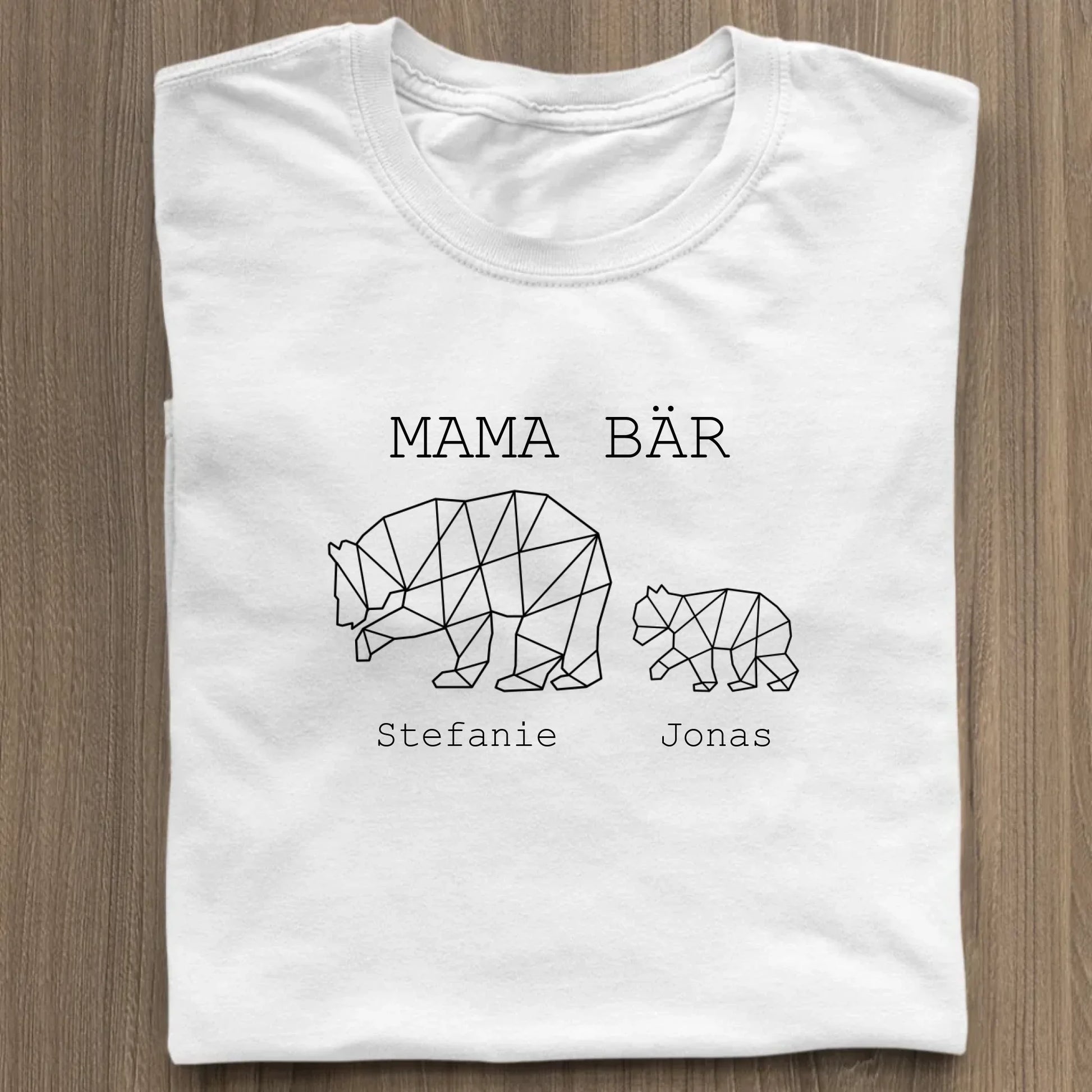 Mama Bär - Bio Damen Shirt *personalisierbar (1-4 Kinder mit Namen)* Stella Muser Shirt ST ST White
