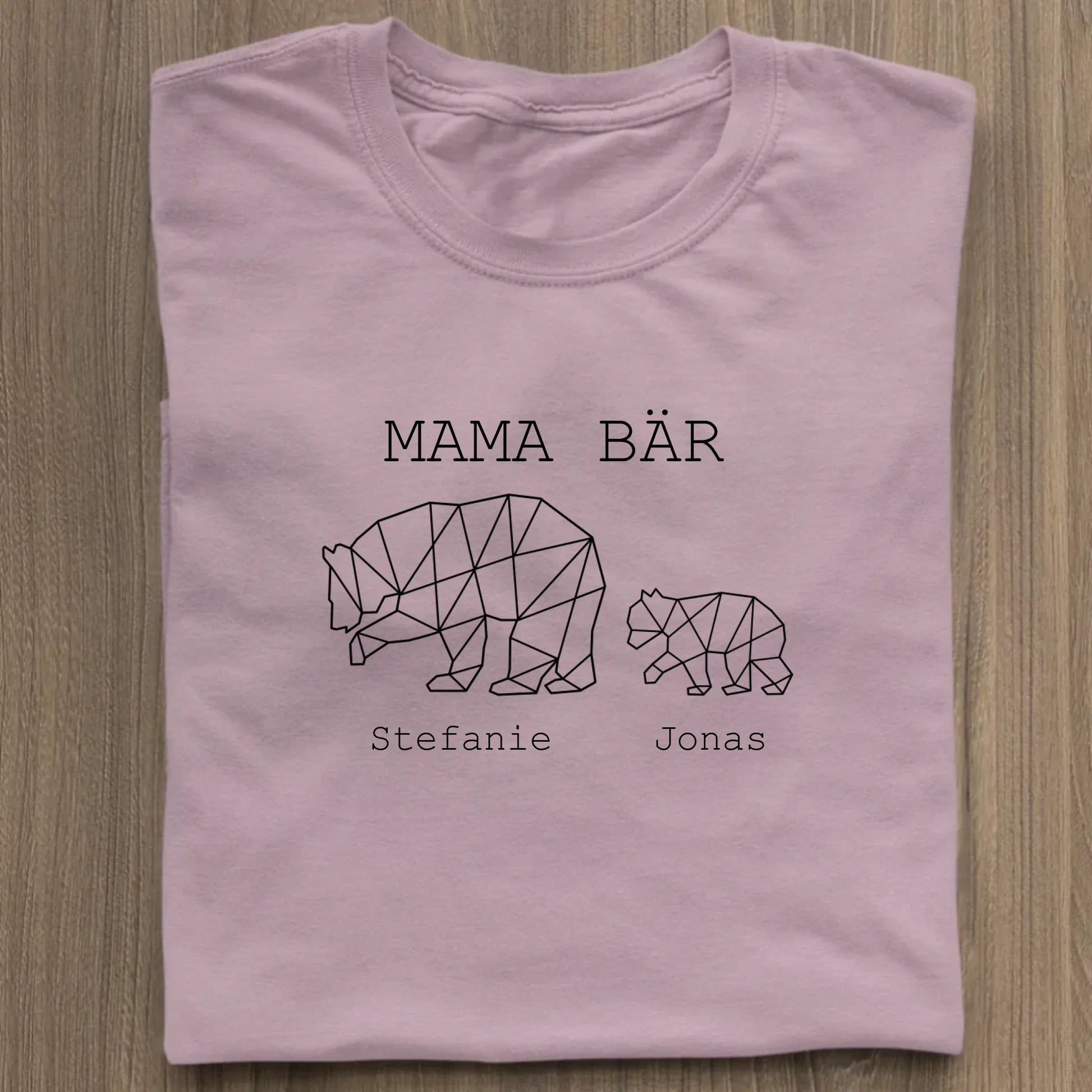Mama Bär - Bio Damen Shirt *personalisierbar (1-4 Kinder mit Namen)* Stella Muser Shirt ST ST Lilac-Dream