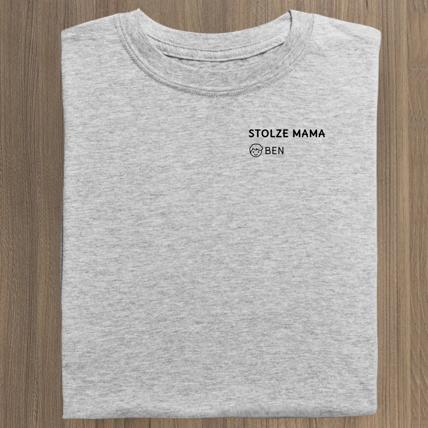 Stolze Mama - Bio Damen Shirt *personalisierbar* Stella Muser Shirt ST ST Heather-Grey