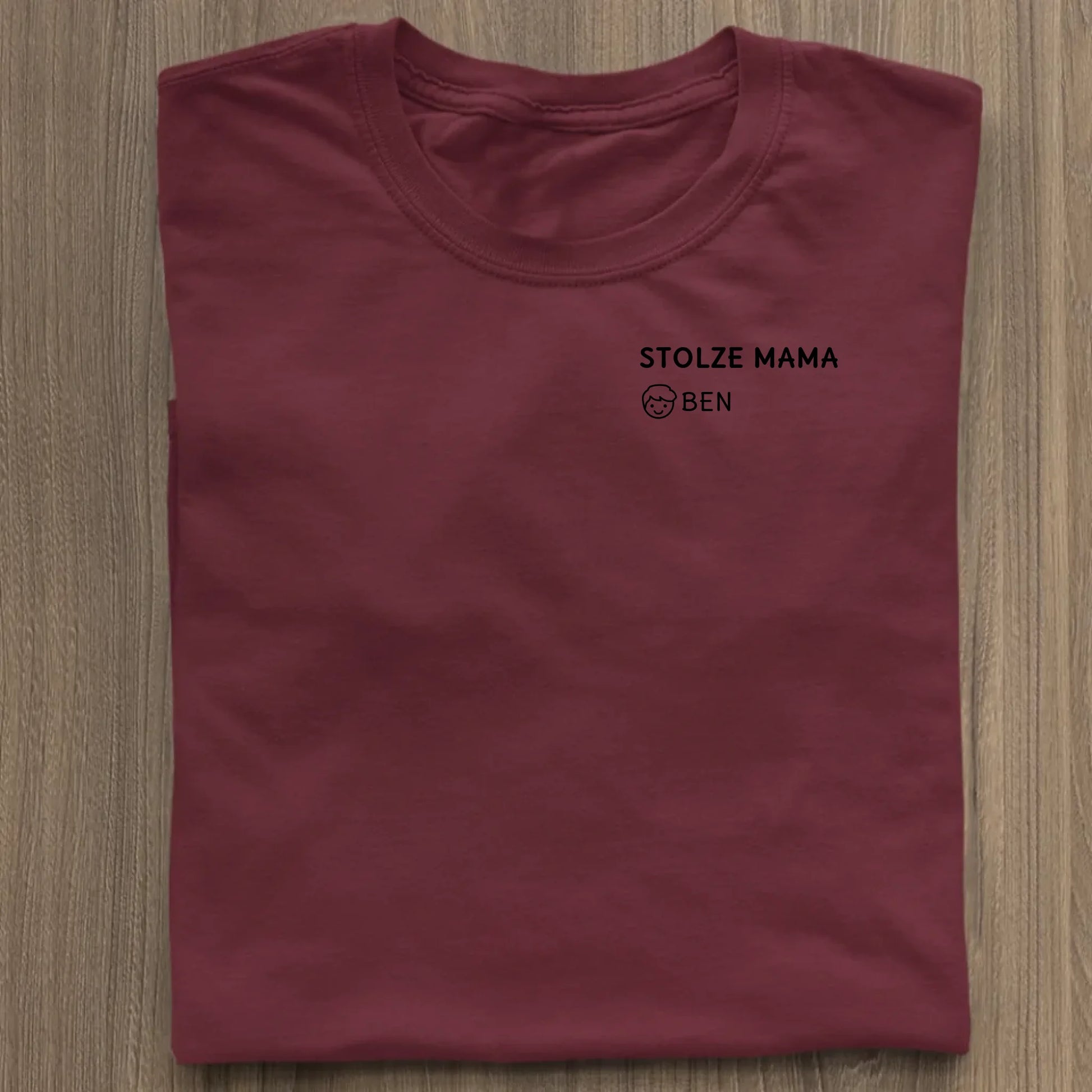 Stolze Mama - Bio Damen Shirt *personalisierbar* Stella Muser Shirt ST ST Burgundy