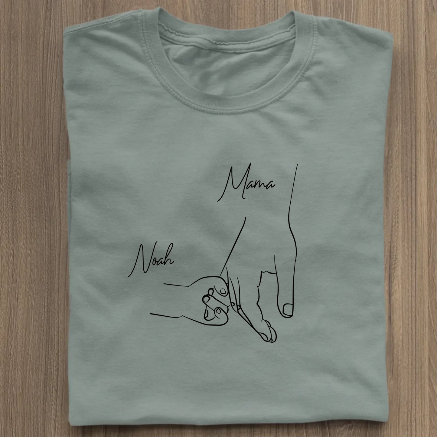Hold my hand mom - Bio Damen Shirt *personalisierbar* Stella Muser Shirt ST ST Green Bay