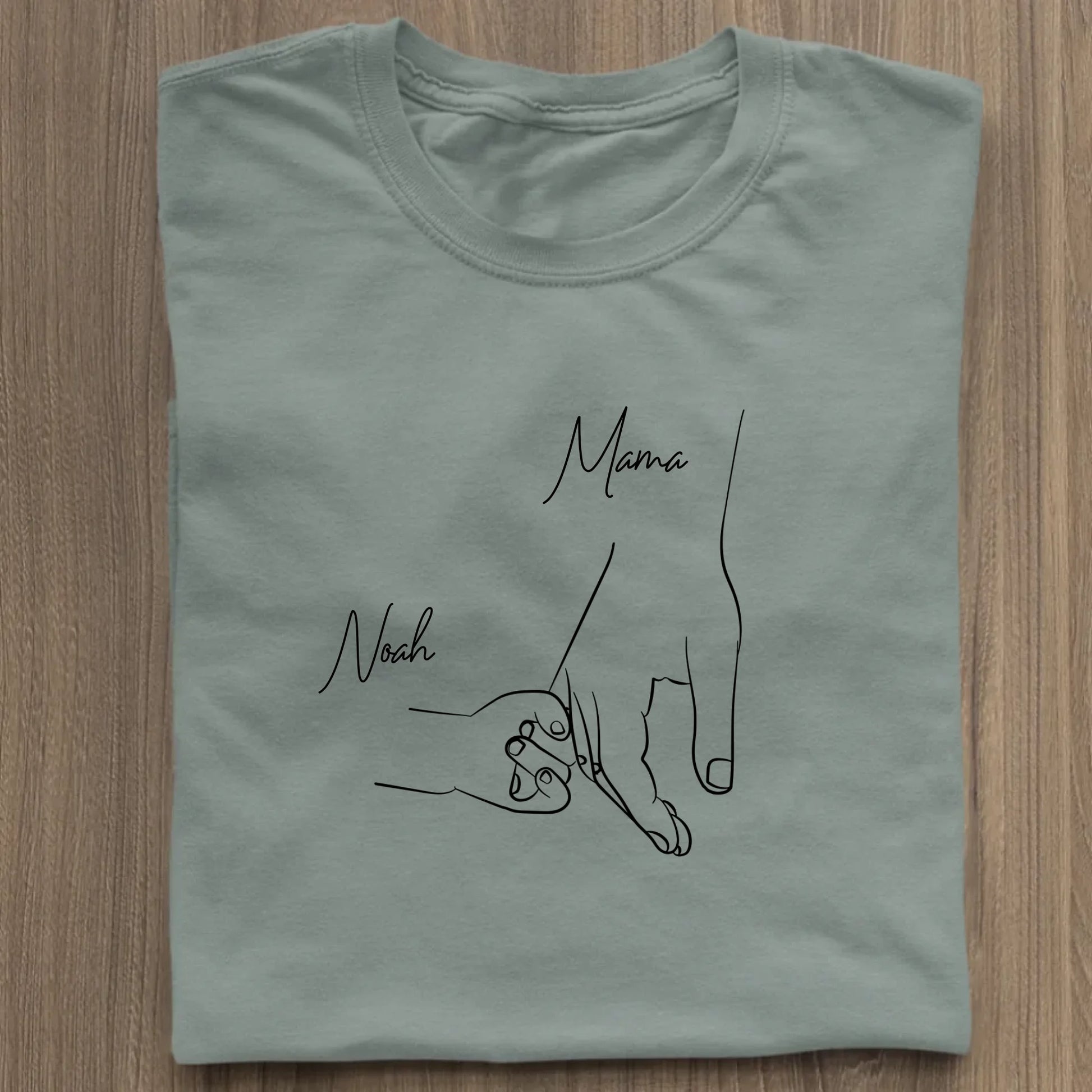 Hold my hand mom - Bio Damen Shirt *personalisierbar* Stella Muser Shirt ST ST Green Bay