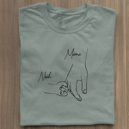 Hold my hand mom - Bio Damen Shirt *personalisierbar* Stella Muser Shirt ST ST Green Bay