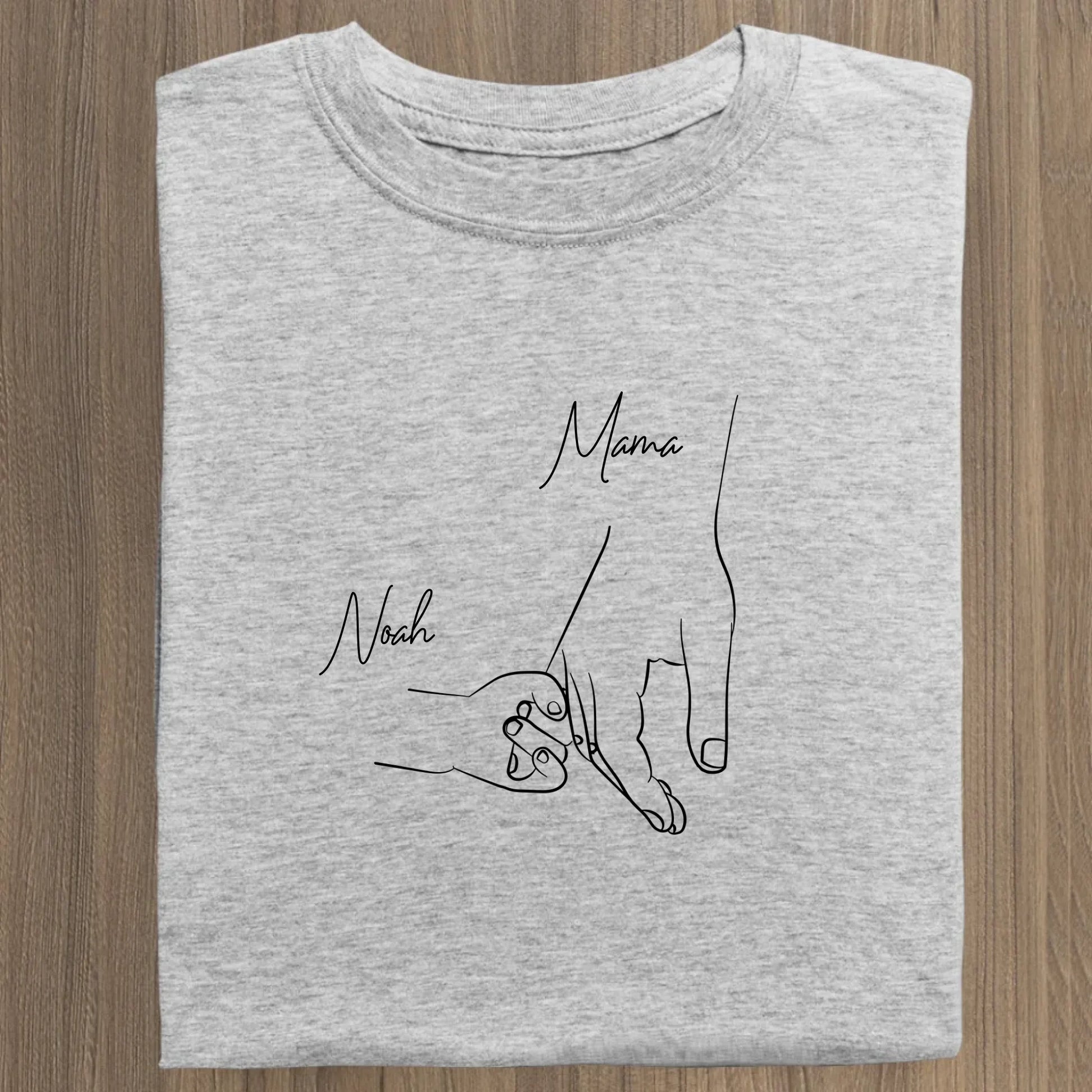 Hold my hand mom - Bio Damen Shirt *personalisierbar* Stella Muser Shirt ST ST Heather-Grey