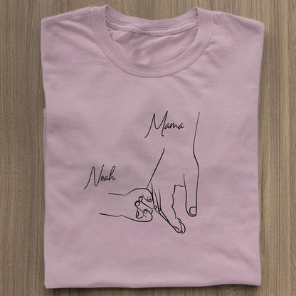 Hold my hand mom - Bio Damen Shirt *personalisierbar* Stella Muser Shirt ST ST Lilac-Dream