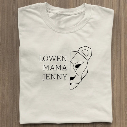 Löwen Mama - Bio Damen Shirt *personalisierbar (mit Namen)* Stella Muser Shirt ST ST Natural-Raw