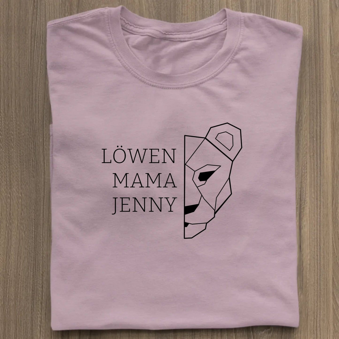 Löwen Mama - Bio Damen Shirt *personalisierbar (mit Namen)* Stella Muser Shirt ST ST Lilac-Dream