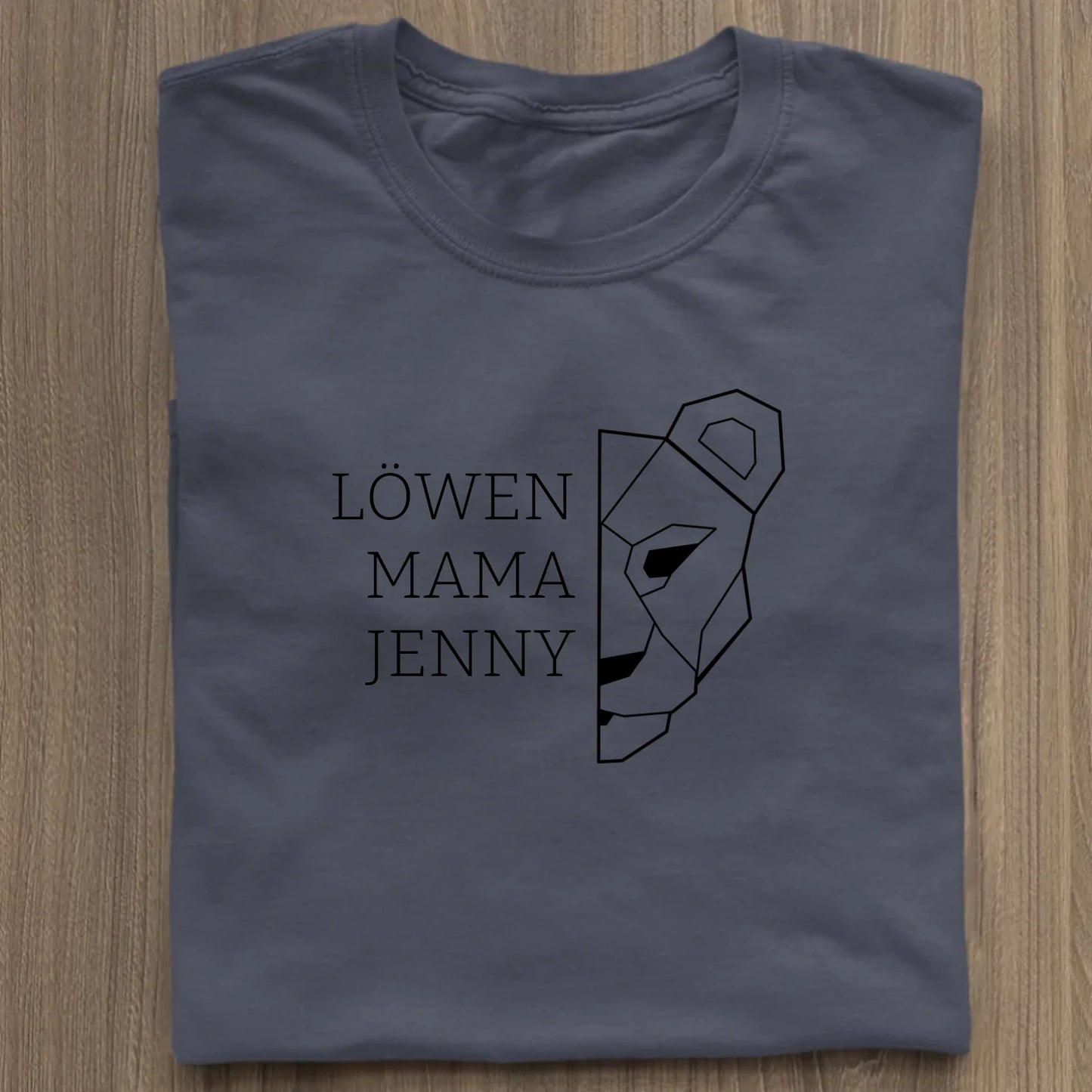 Löwen Mama - Bio Damen Shirt *personalisierbar (mit Namen)* Stella Muser Shirt ST ST French Navy