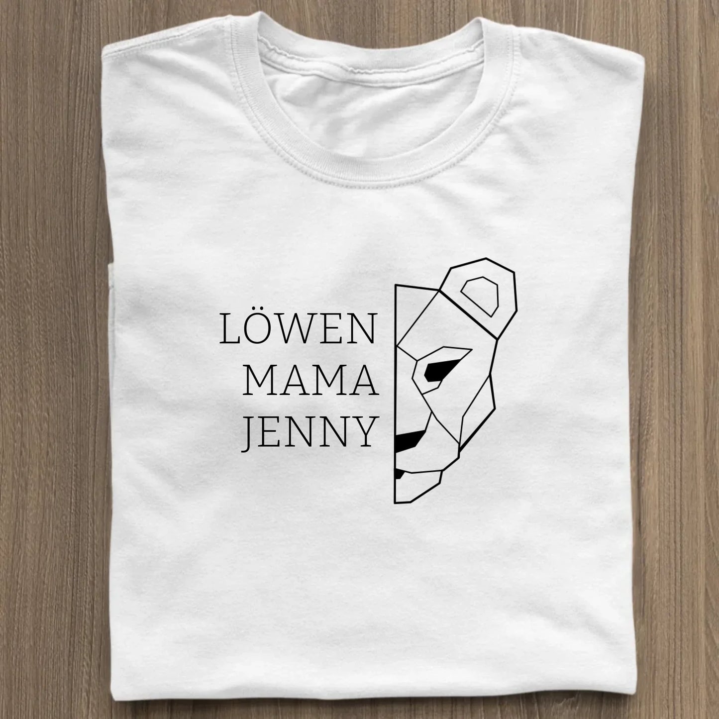 Löwen Mama - Bio Damen Shirt *personalisierbar (mit Namen)* Stella Muser Shirt ST ST White