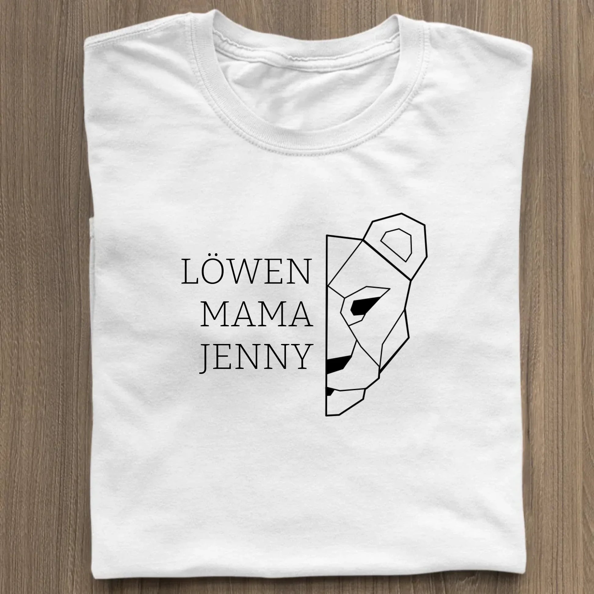 Löwen Mama - Bio Damen Shirt *personalisierbar (mit Namen)* Stella Muser Shirt ST ST White